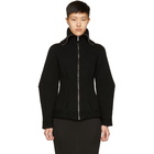 Alexander McQueen Black Cashmere Zip Cardigan