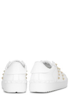 Valentino Garavani Rockstud Untitled Leather Sneakers White