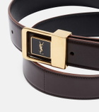 Saint Laurent Cassandre leather belt