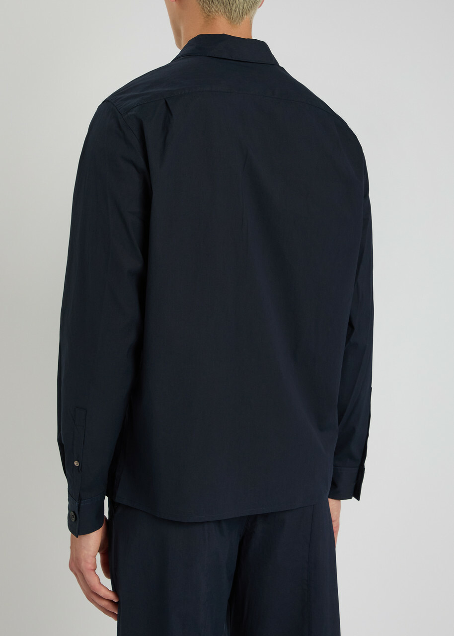 PS Paul Smith Cotton-blend Overshirt Jacket Navy