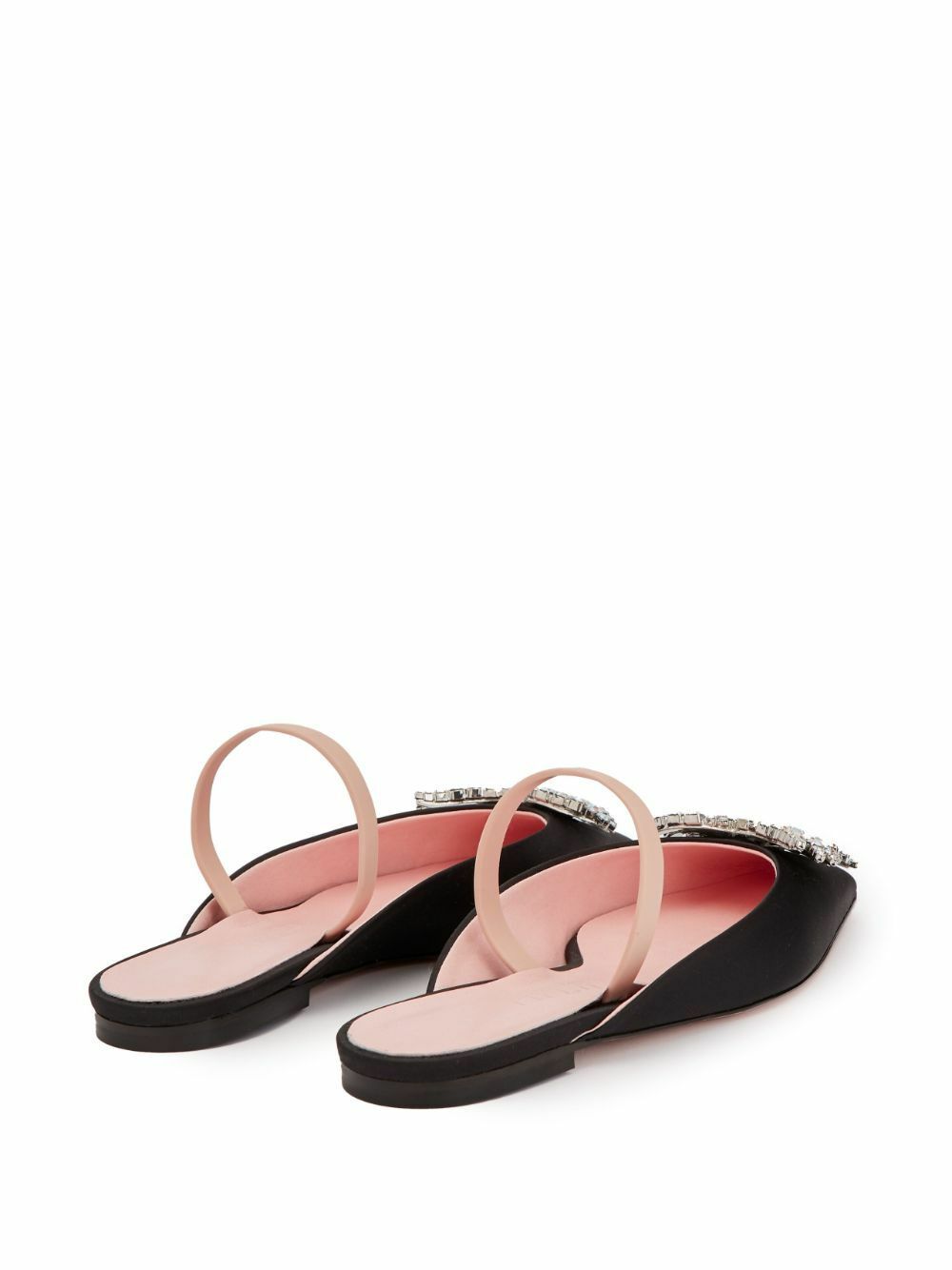 Pīferi Black Drizella Crystal Mules