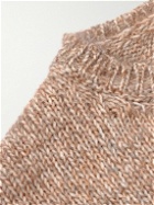 Massimo Alba - Ethan Knitted Melangé Wool, Mohair and Silk-Blend Sweater - Neutrals