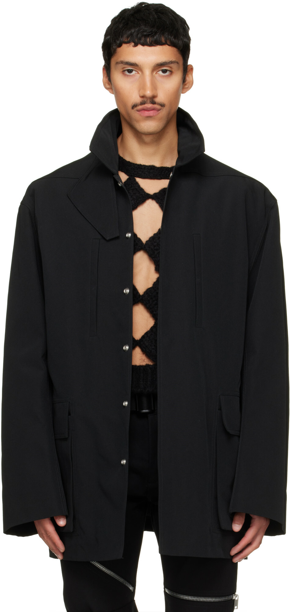 Rick Owens Cropped virgin wool jacket Rick Owens