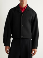 Amomento - Cropped Wool-Blend Jacket - Black