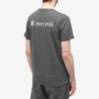 Snow Peak Men's Logo T-Shirt in Charcoal