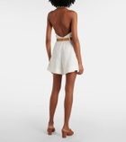 Zimmermann Acacia halterneck linen romper