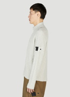 Stone Island Shadow Project - Compass Patch Zip Sweater in Grey