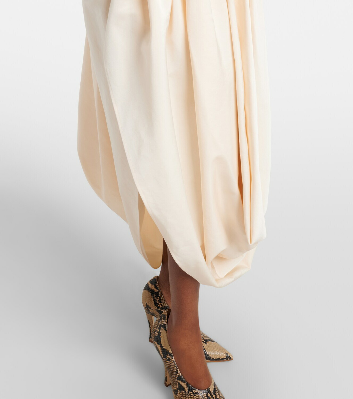 Magda Butrym Off-shoulder cotton and silk maxi dress
