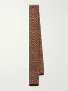 Missoni - Striped Crochet-Knit Wool And Silk-Blend Tie - Brown