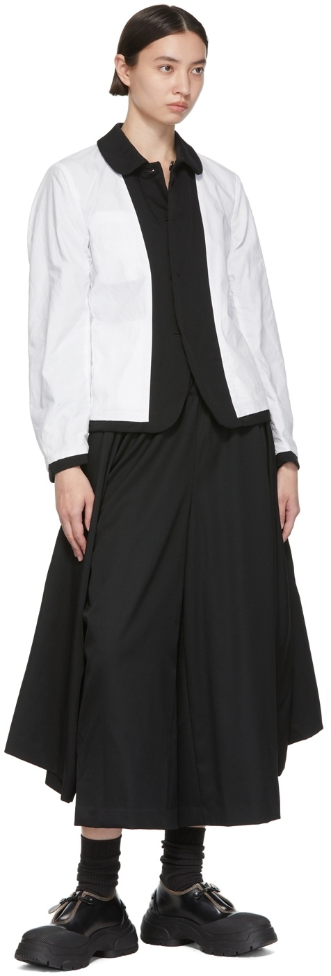 BLACK COMME des GARCONS wool cotton balloon skirt 1J-S010 black XS