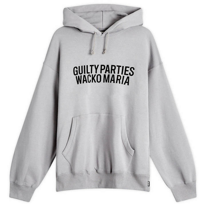 Photo: Wacko Maria Men's Logo Hoodie in Gray