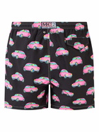 MC2 Saint Barth Man Light Fabric Swim Shorts With Cars Print | Marco Lodola Special Edition