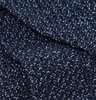 Canali - 6.5cm Textured Silk and Cotton-Blend Tie - Men - Navy