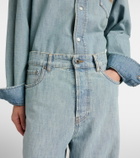 Miu Miu Chambray wide-leg jeans
