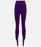 The Attico - Jamie high-rise stirrup leggings