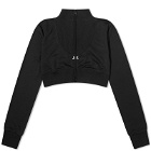 Courrèges Women's Maxi Rib Tracksuit Cropped Jacket in Black