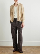 De Bonne Facture - Pointelle-Knit Cotton Cardigan - Neutrals