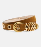 Déhanche Hollyhock suede belt
