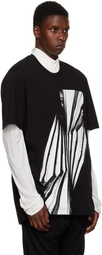 Julius Black Printed T-Shirt