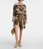 Marant Etoile Niely printed cotton romper