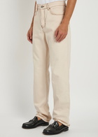 Ami Paris Straight-leg Jeans Cream