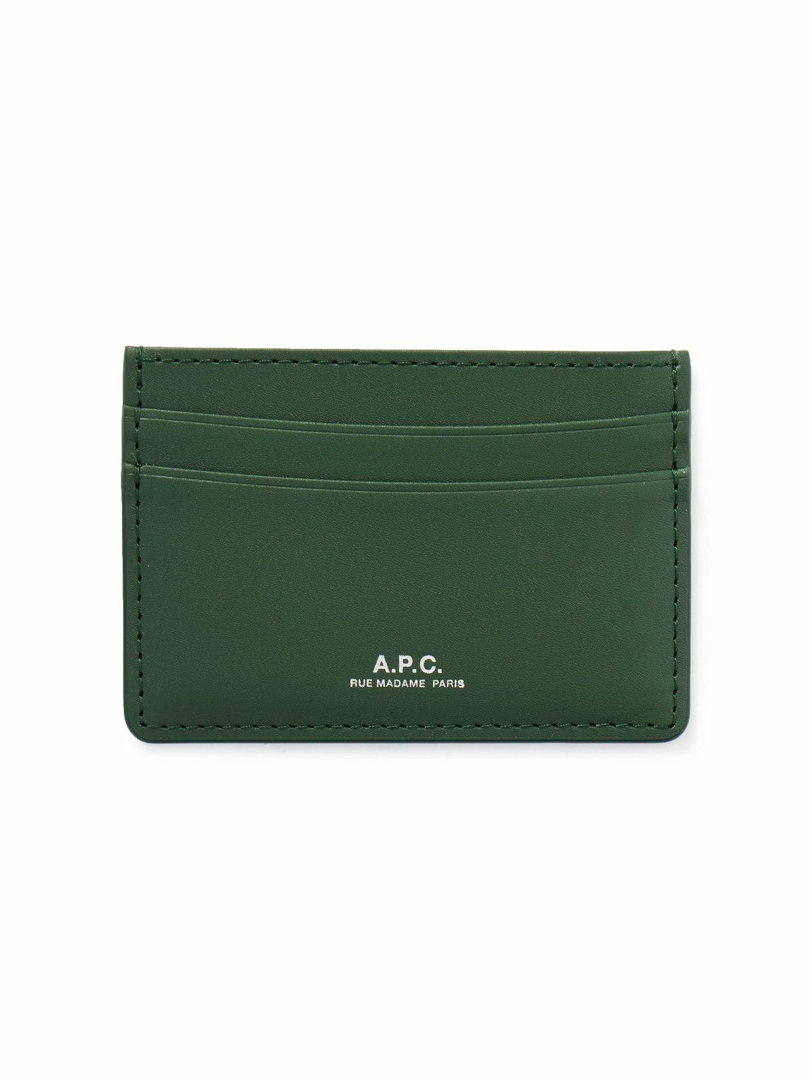 A.P.C. - Andre Logo-Print Leather Cardholder A.P.C.