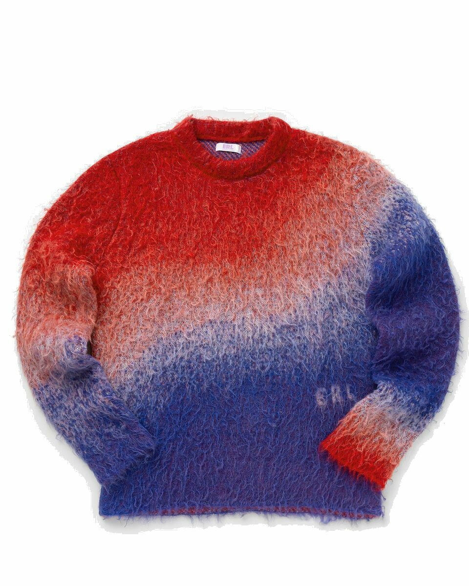 Photo: Erl Degrade Crew Neck Sweater Knit Multi - Mens - Pullovers