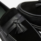 Vinnys Men's VINNY's Richee Tassel Loafer in Black Crust Leather/Suede