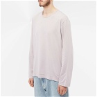 Our Legacy Men's Long Sleeve Parachute T-Shirt in Thistle Clean Jersey