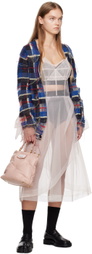 Maison Margiela Pink Sheer Midi Dress