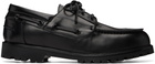 Studio Nicholson Black Guston Boat Shoes