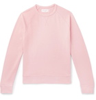 Officine Generale - Garment-Dyed Cotton-Terry Sweatshirt - Pink