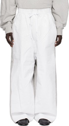 Hed Mayner Gray Painted Sweatpants