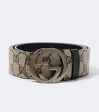 Gucci Interlocking G reversible GG canvas belt