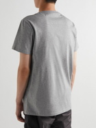 Moncler - Logo-Appliquéd Cotton-Jersey T-Shirt - Gray