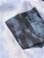 Desmond & Dempsey - Patchwork Printed Linen Pyjama Set - Blue
