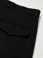 Rhude - Lamborghini Printed Panelled Straight-Leg Cotton-Twill Trousers - Black
