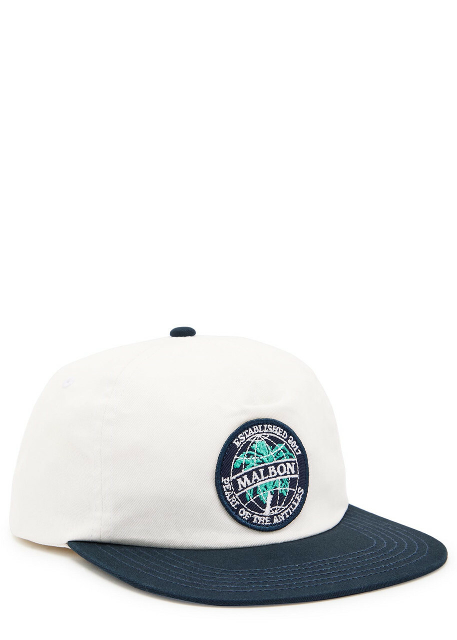 Malbon Palmera Logo-appliquéd Cotton cap - White - One Size