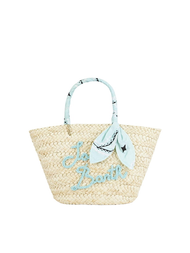 Photo: MC2 Saint Barth Small Straw Bag Kylie With Embroidery And Paisley Handles