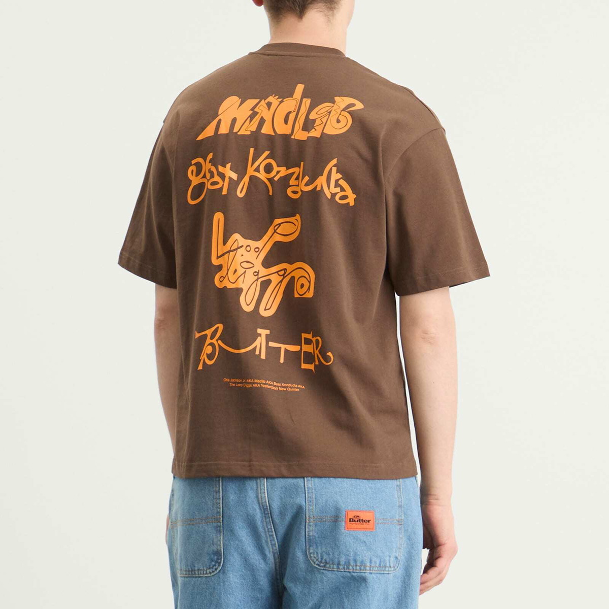 Butter Goods Men's x Madlib Alias T-Shirt in Brown