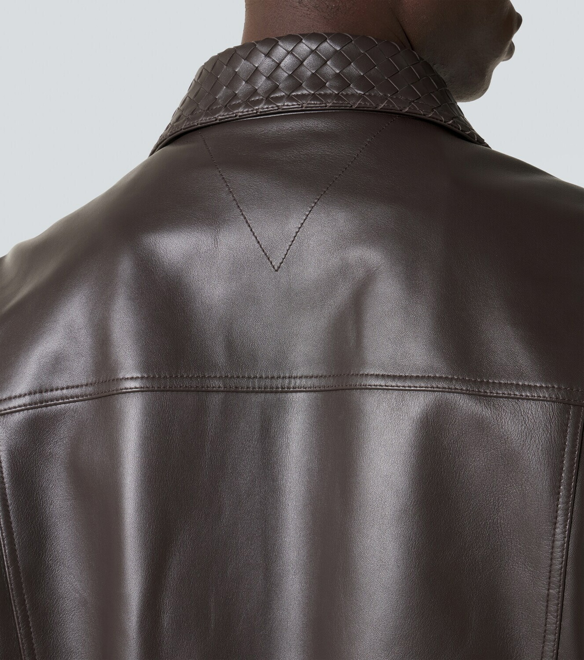 Bottega Veneta Intrecciato leather jacket