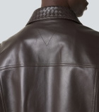 Bottega Veneta Intrecciato leather jacket