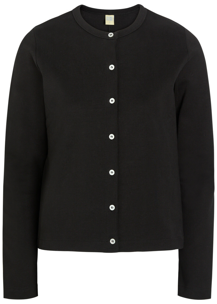 Flore Flore Poppy Cotton Cardigan Black