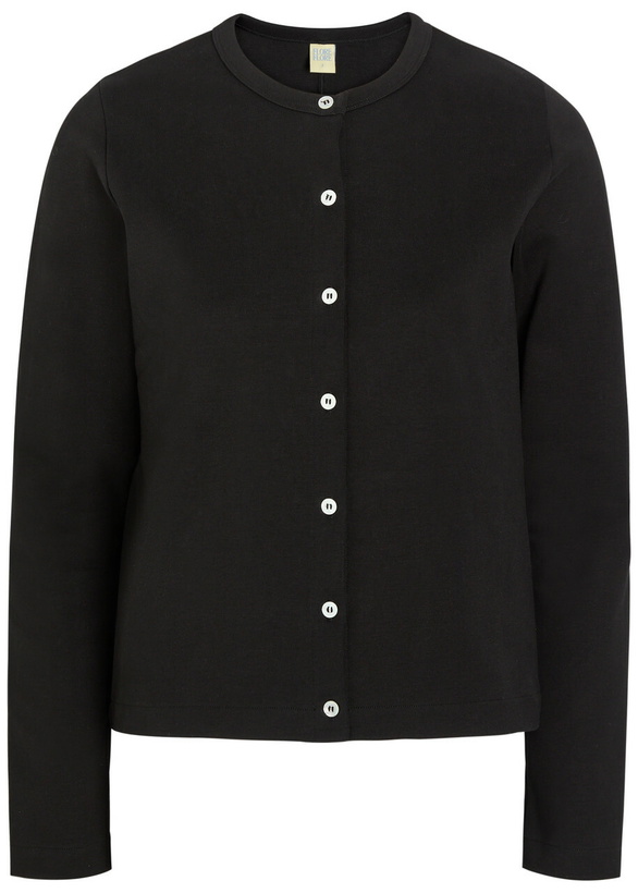 Photo: Flore Flore Poppy Cotton Cardigan Black
