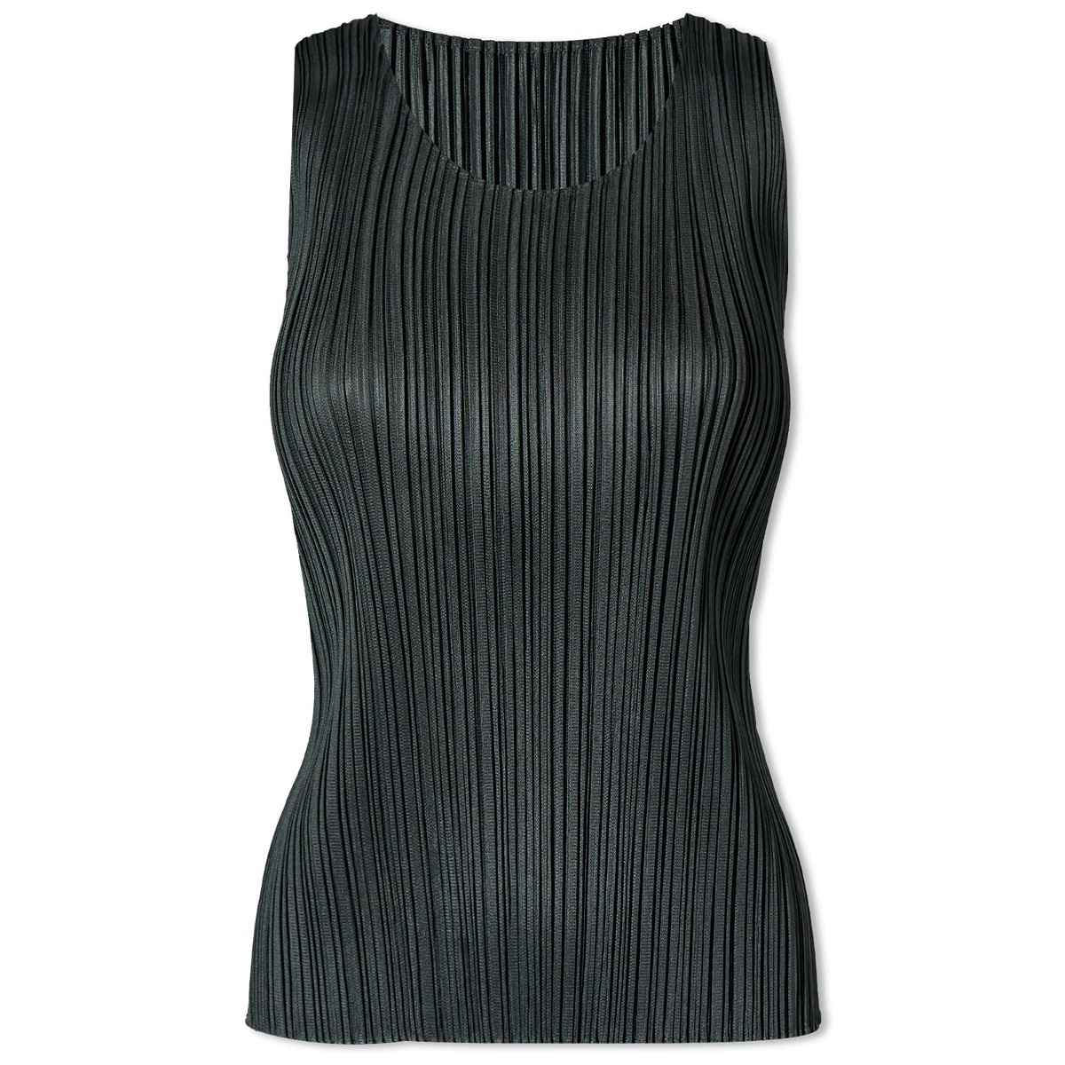 Pleats Please Issey Miyake Women's Pleats Vest Top in Black Pleats ...