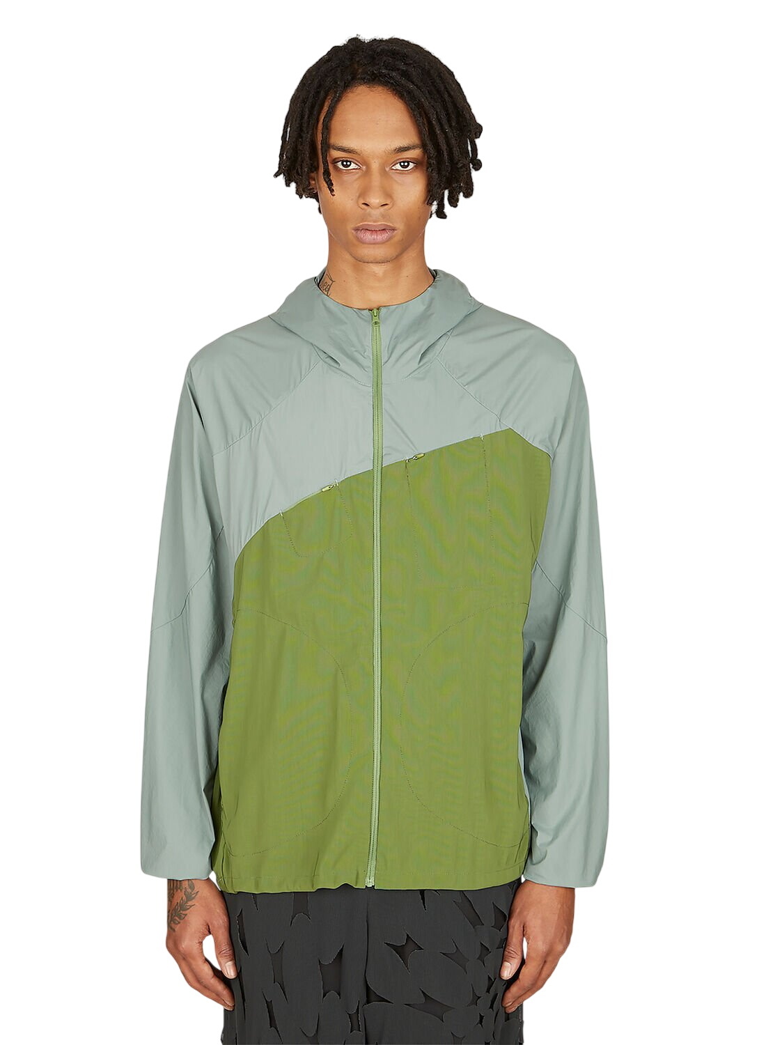 Greenclothing パッチワークジャケット POST ARCHIVE FACTION (PAF) Green 6.0 Technical Right Jacket Post