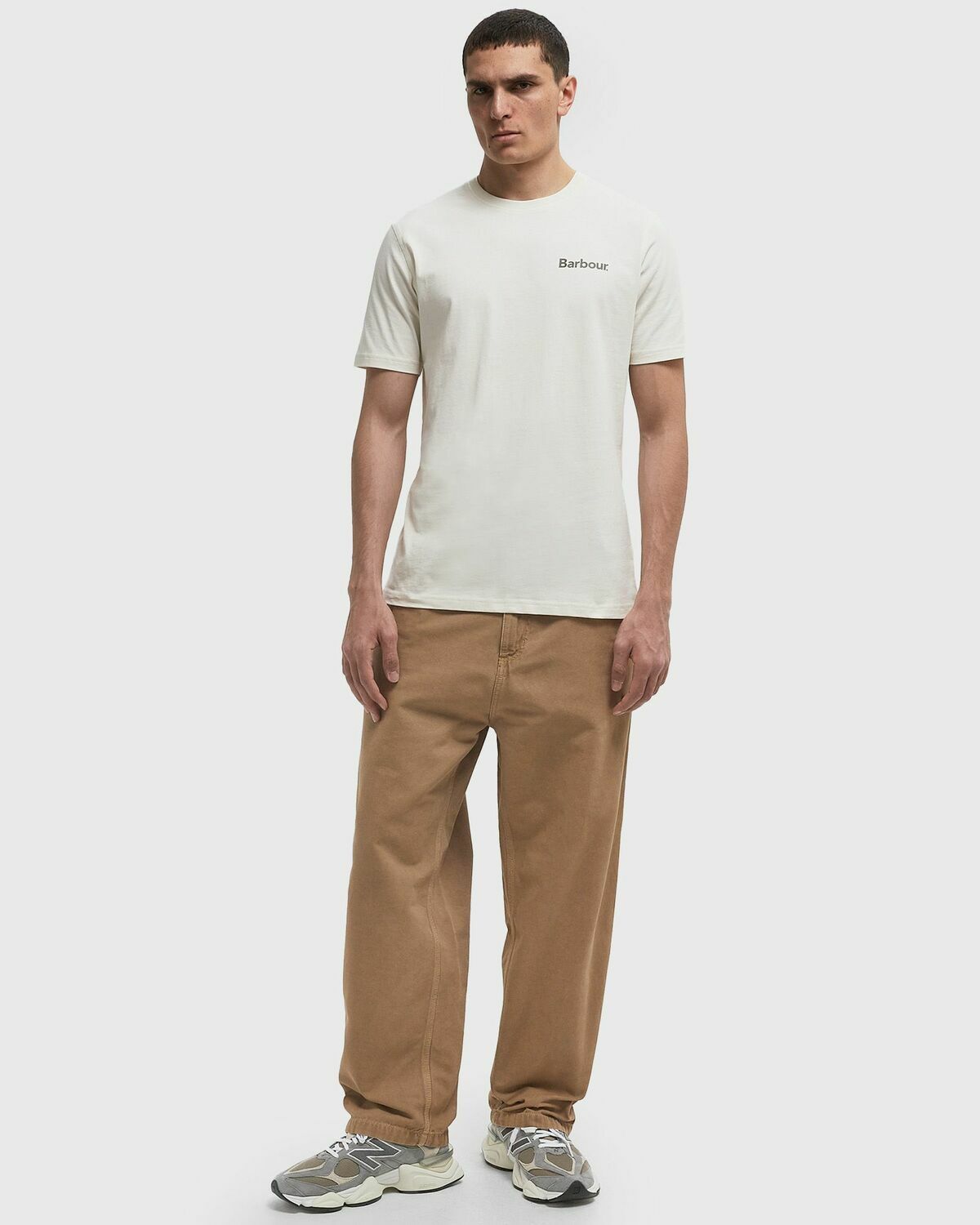 Barbour Camber Graph Tee White Mens Shortsleefe