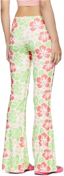 OMIGHTY White Floral Hibiscus Trousers