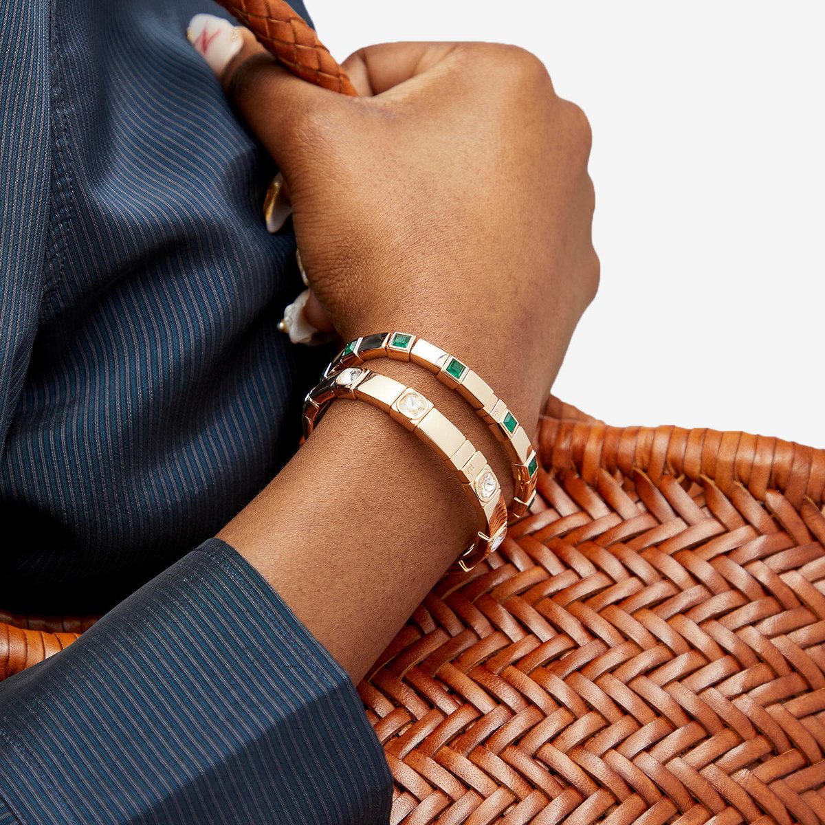 Roxanne Assoulin Women's The Swank Bracelets - Set of 2 in Emerald 