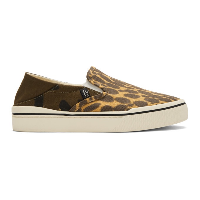 Photo: R13 Multicolor Cheetah Camo Slip-On Sneakers